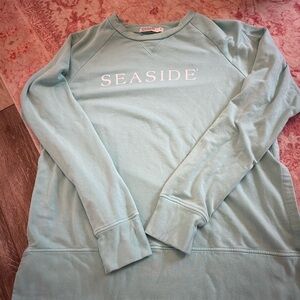 Seaside seafoam sweatshirt